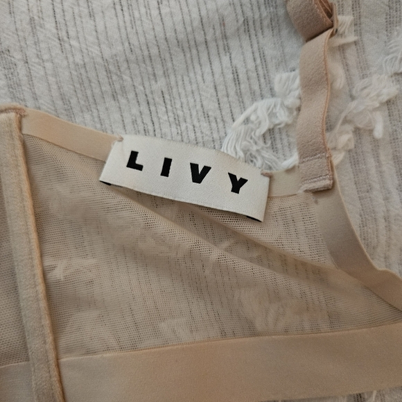 Livy Beige Nude Mesh Underwire Bra Size 34D - Picture 7 of 12